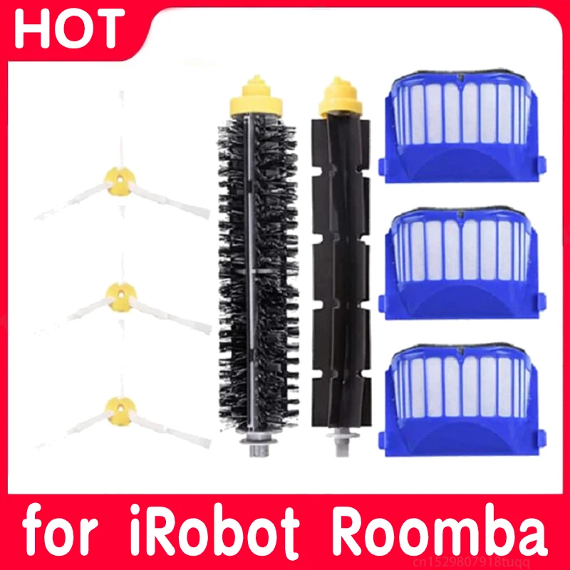 TSV HEPA Filter Brush Roller Replenishment Accessories Compatible for  iRobot Roomba E, i Series Vacuum