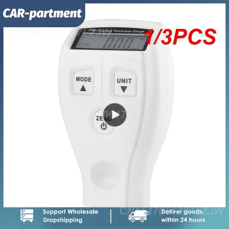

1/3PCS Digital Mini Thickness Gauge Car Paint Film Tester Coating Meter Electric Manual Tool Ultra-precise Fe/NFe 0.1-2mm