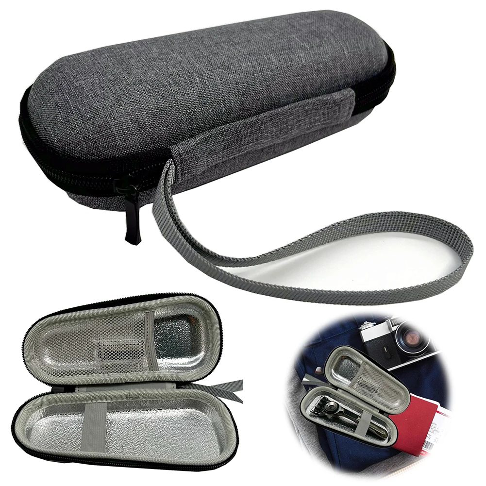 For Gillette Fusion 5 Razor Hard EVA Travel Case Shockproof Razor Travel Case with Mesh Pocket Shaver Carry Bag Shaver Hard Case
