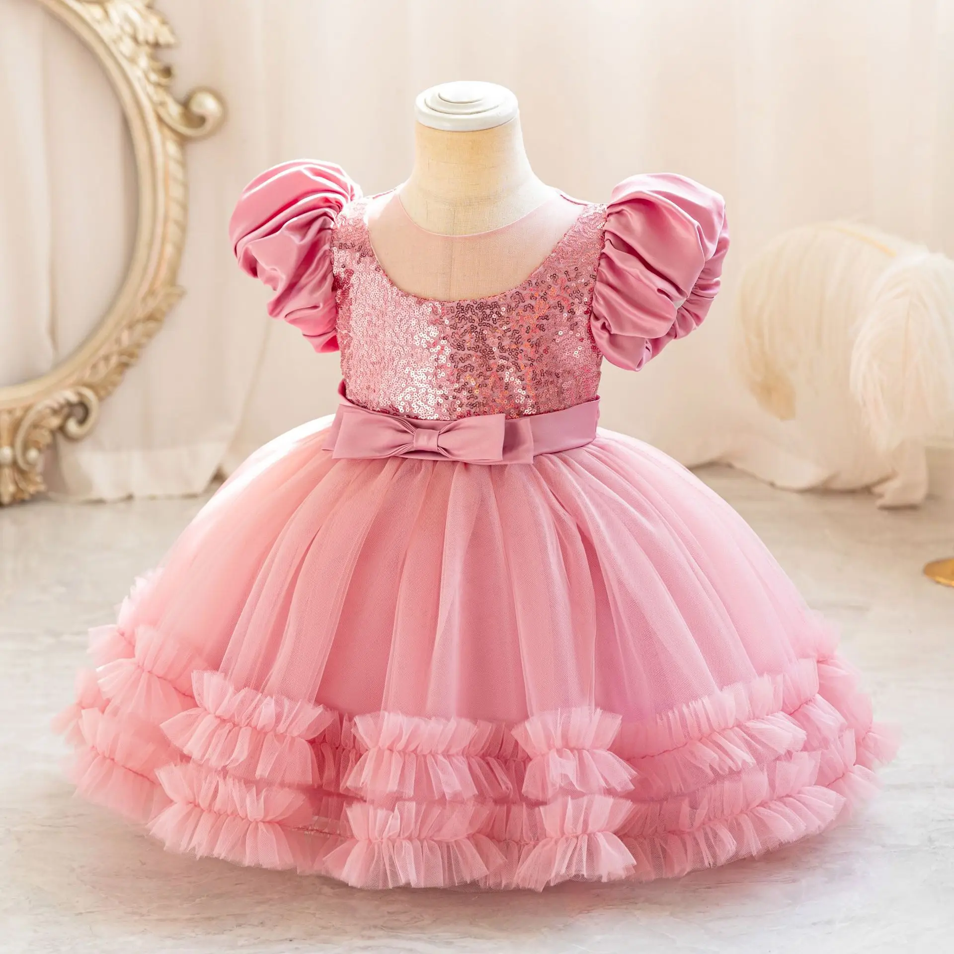 girls party dress New toddler dresses  from 0 to 18 monthsgirls dresses for childrenbaby party dressBaby girls clothes