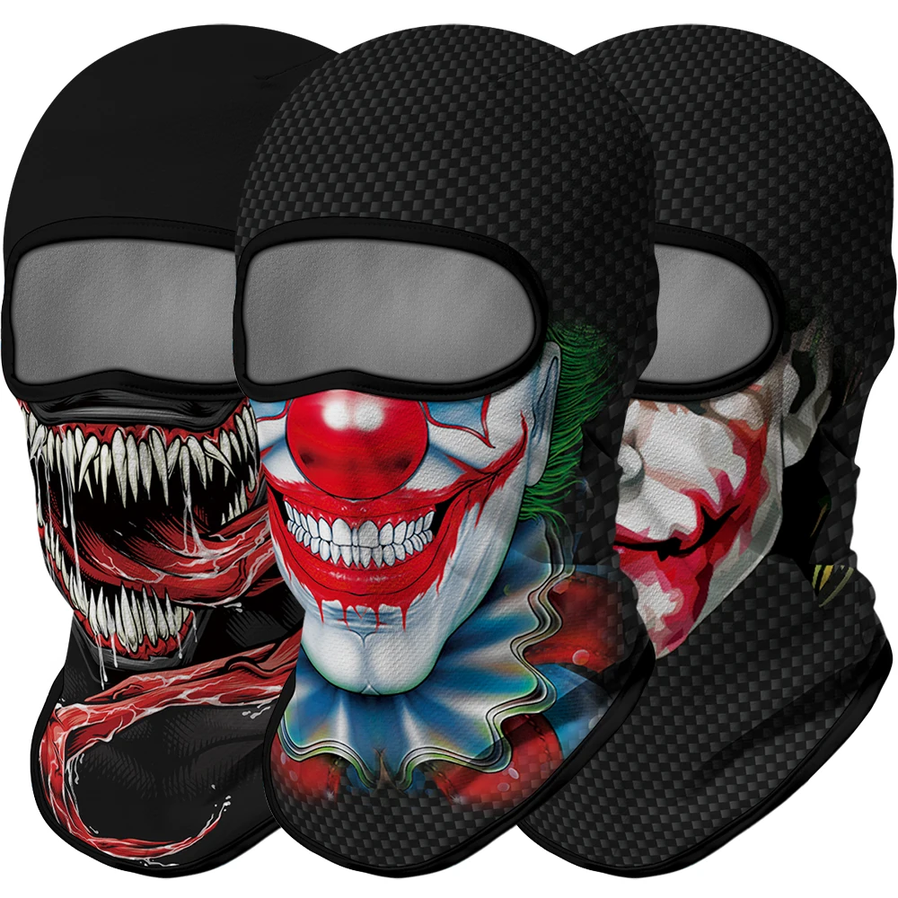 3 Passamontagna Sottili Traspiranti – Balaclava Per Uomo E Donna, Per Sci, Moto, Ciclismo E Halloween, Nero