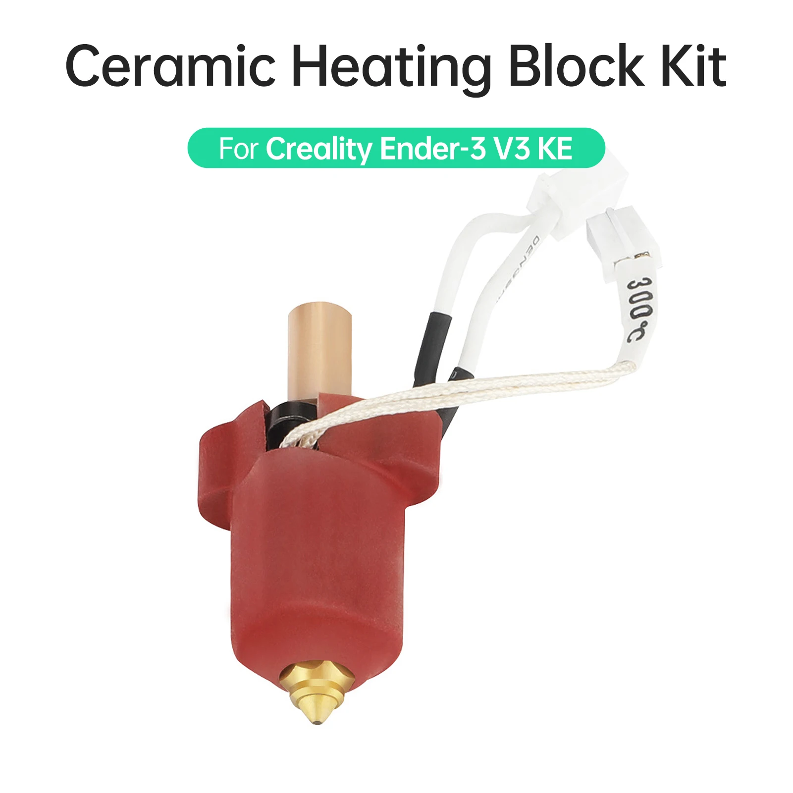 Creality Ender-3 V3 KE 세라믹 히팅 블록 키트, 60W 세라믹 히팅 파워, 고속 인쇄용 우수한 열전도율