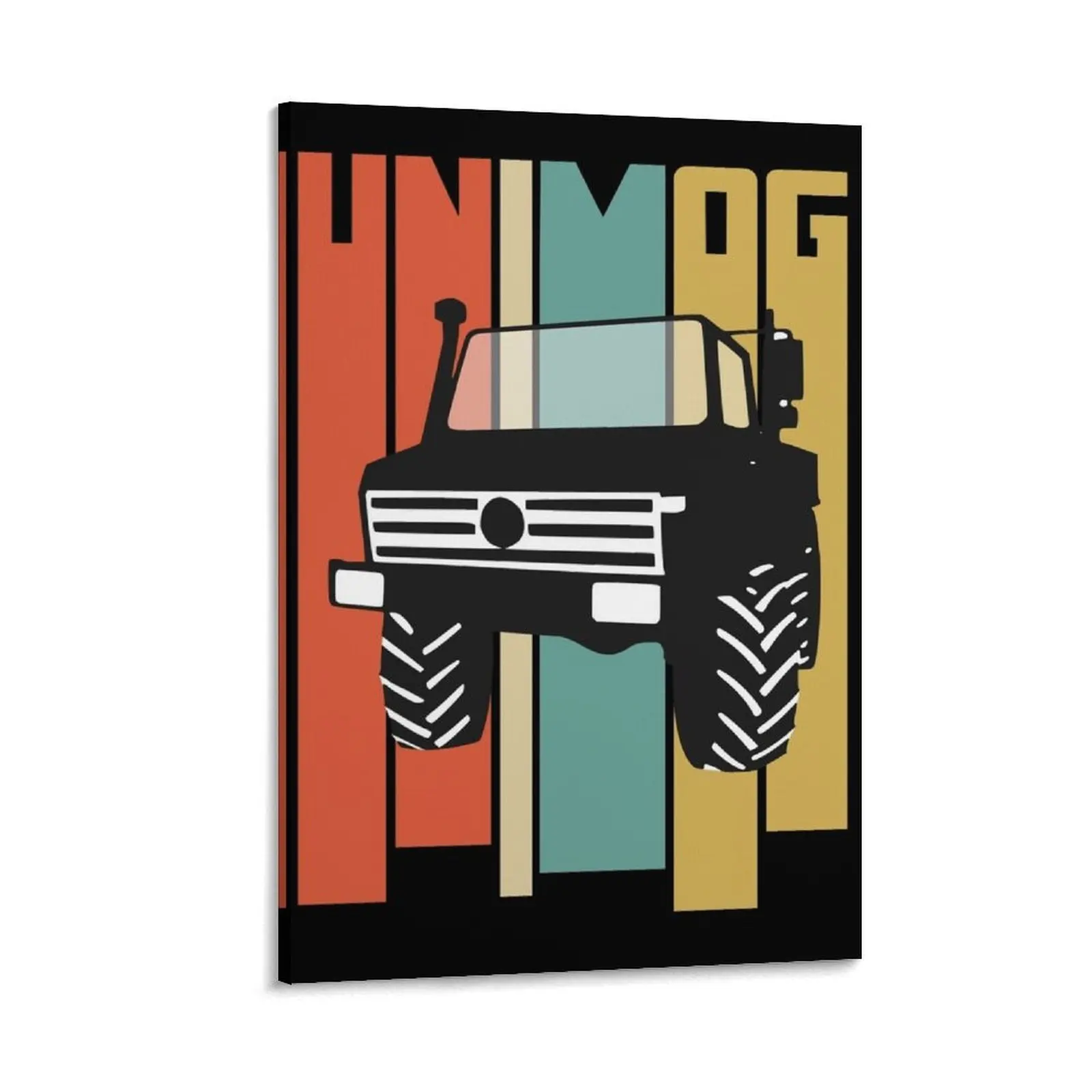 

Unimog Retro (on black) Canvas Painting posters Home decoration decorative items for home