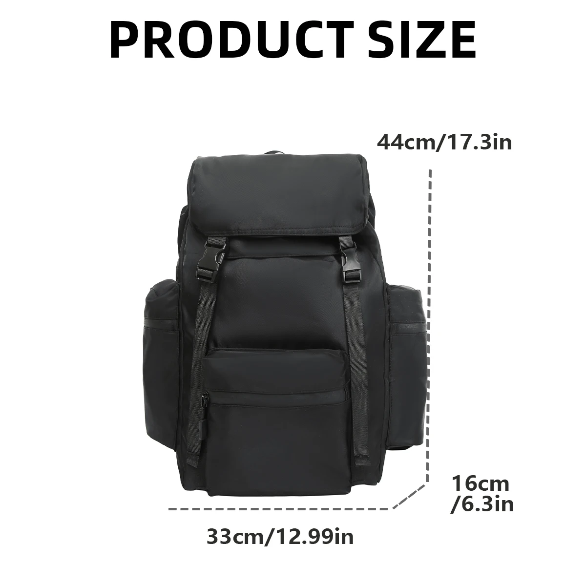 New Outdoor Large-Capacity Waterproof Lightweight Drawstring Backpack for Women, Travel Mountaineering Computer Backpack, Male Student School Bag, High School Student