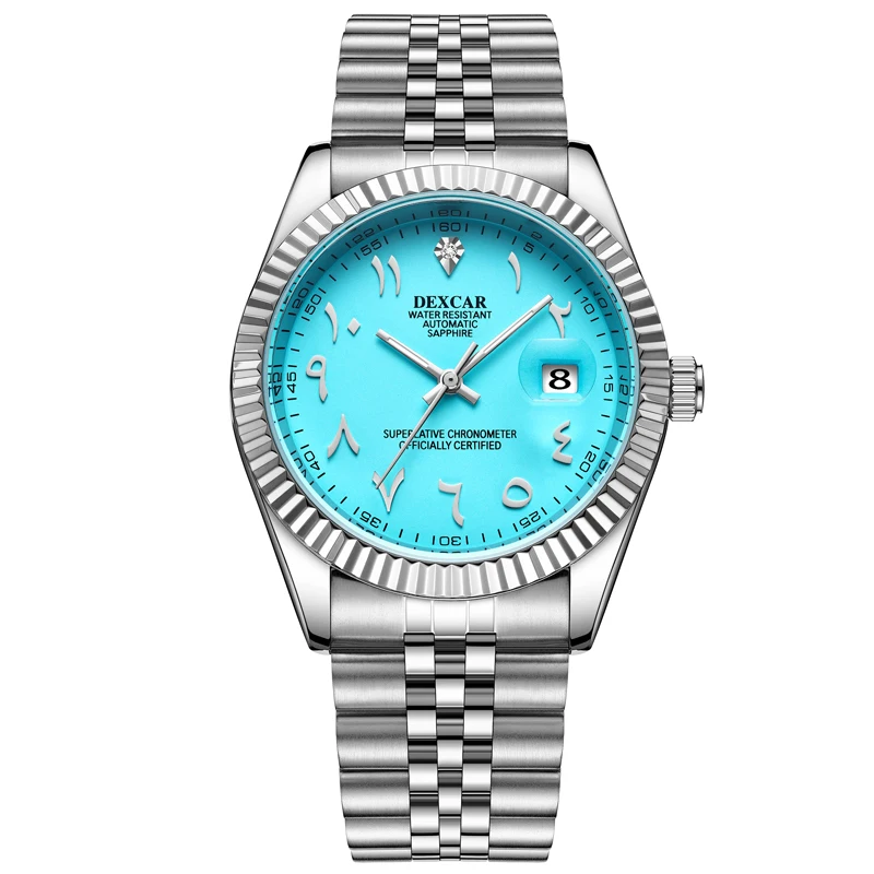

DEXCAR Men's Watch 2023 Top Brand Men's Luxury Mechanical Automatic Watch Sapphire Stainless Steel Waterproof Reloj Hombre