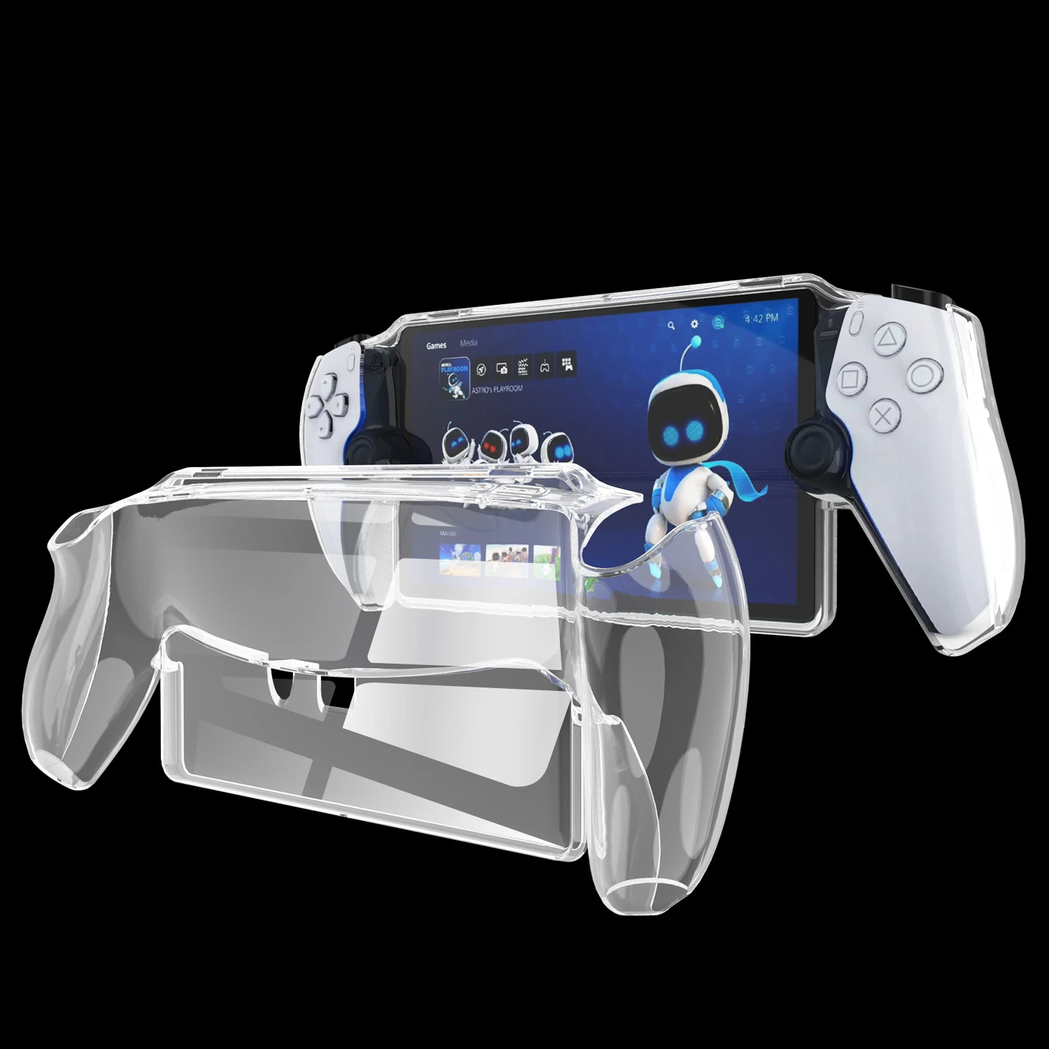 

For Sony PlayStation Portal Protective Case TPU Transparent Gaming Console Case