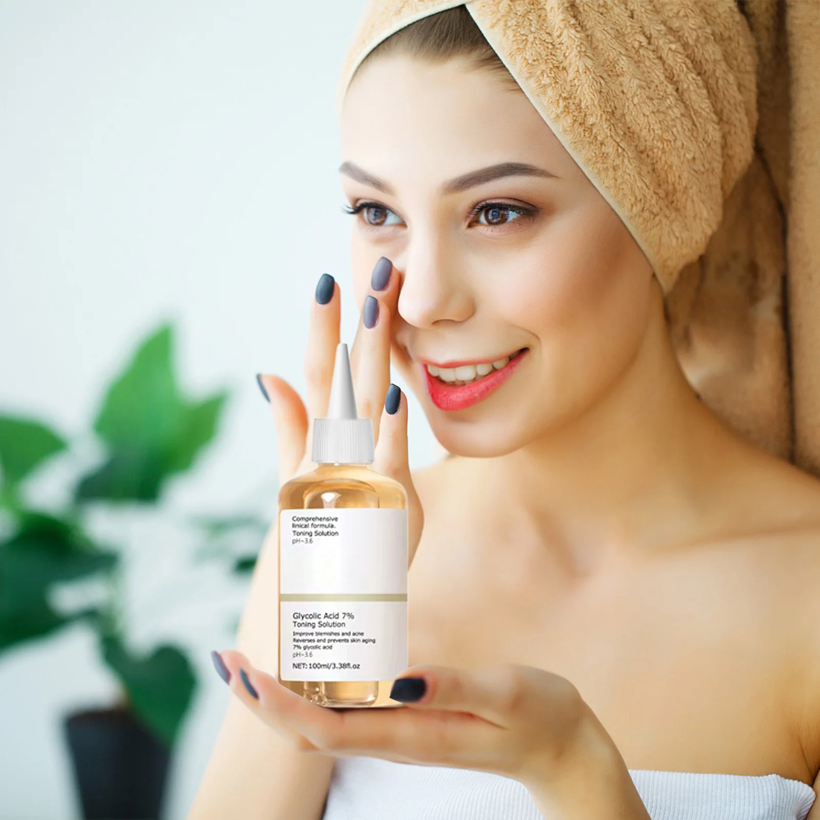 The Glycolic Acid 7% Toning Solution 100ml Repairing Facial Oil Nourishing Gentle Glycolic Acid Toner Face Essence