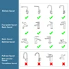 Metal 1440° Water Tap Nozzle Kitchen Sink Faucet Extenders 2 Modes Universal Bathroom Tap Bubbler Adapter Saving Aerator 3