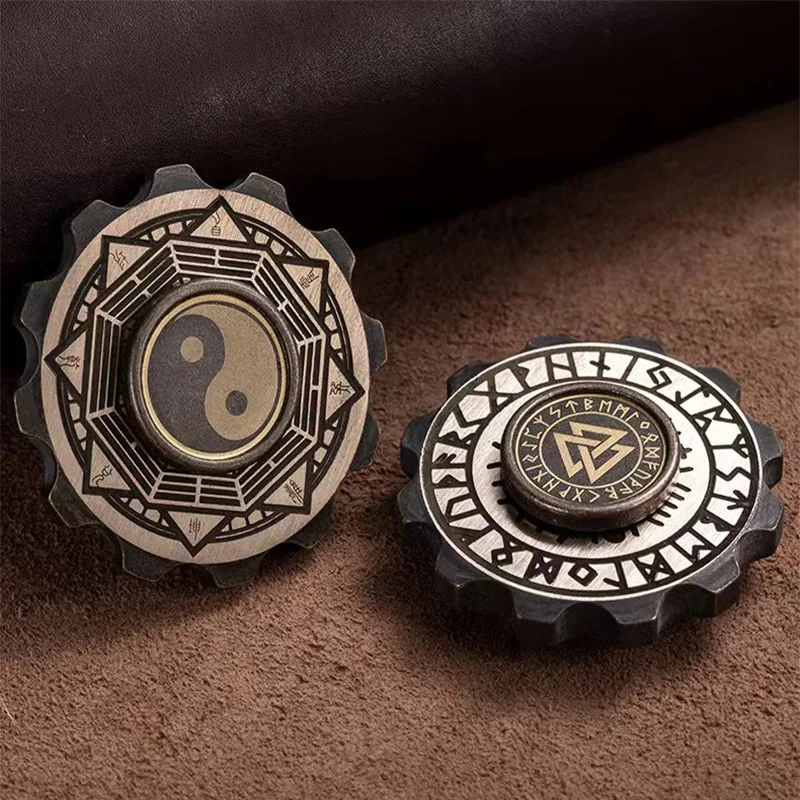 

Novelty Fuxi Gossip Fidget Spinners Metal Hand Spinner Mute Bearing R188 Senior Gyro Stress Relief Toy Fidget Toys Adult Gift