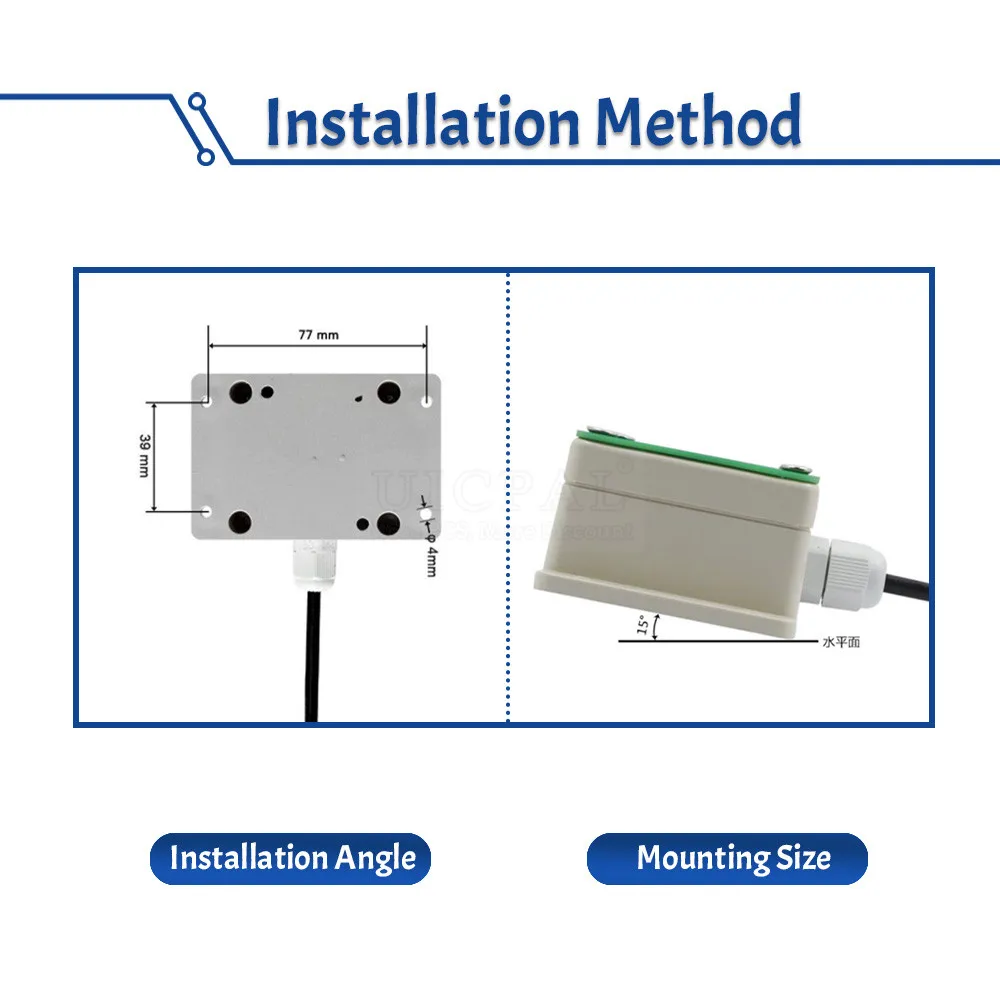 Analog Rain and Snow Sensor Transmitter Weather Induction Detection Heating Anti-icing IP65 Output RS485 0-2V 0-5V 0-10V 4-20mA