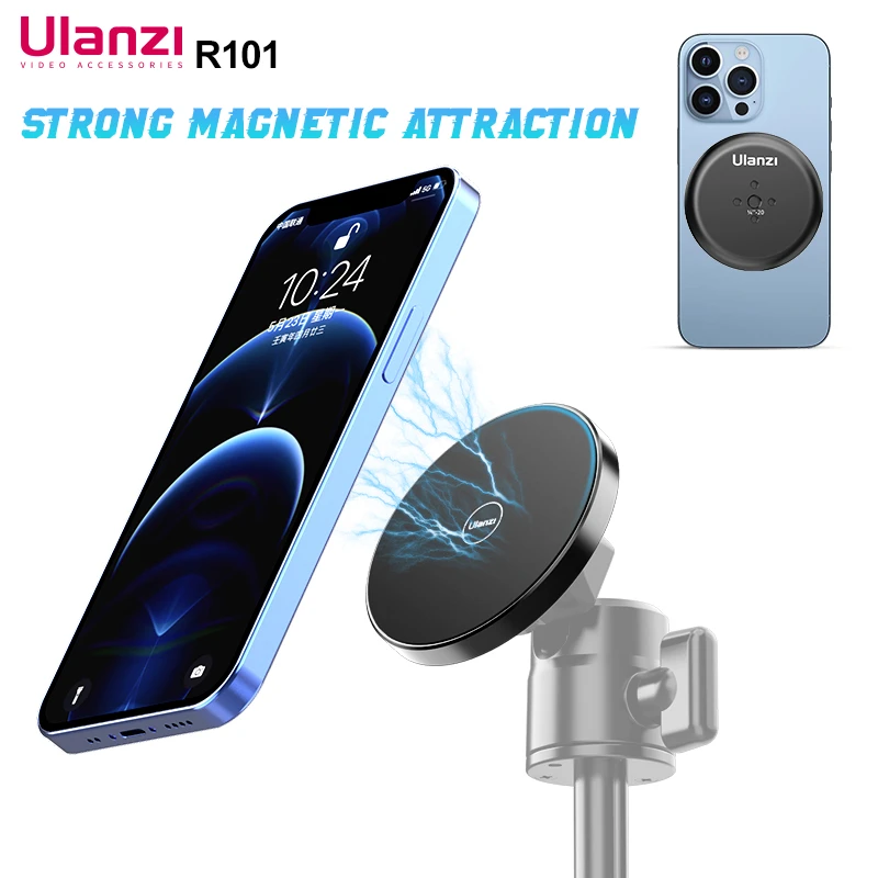 Ulanzi R101 Magsafe to 1/4 Screw Mount Holder for iPhone 13 12 mini 12 / 12 Pro / 12 Pro Max Magnetic Phone Holder Magsafe Case apple mag charger