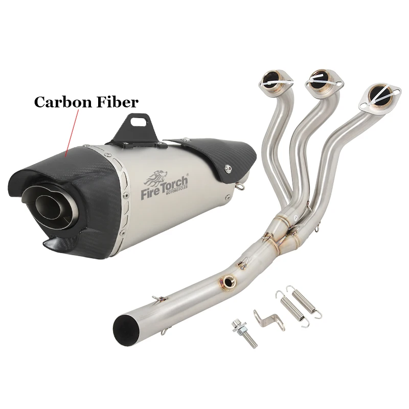 For Yamaha FJ09 MT09 TRACER 900 GT MT-09 FZ-09 XSR900 2015-2021 Full Motorcycle Exhaust System Modified Front Link Pipe Muffler - Image 5