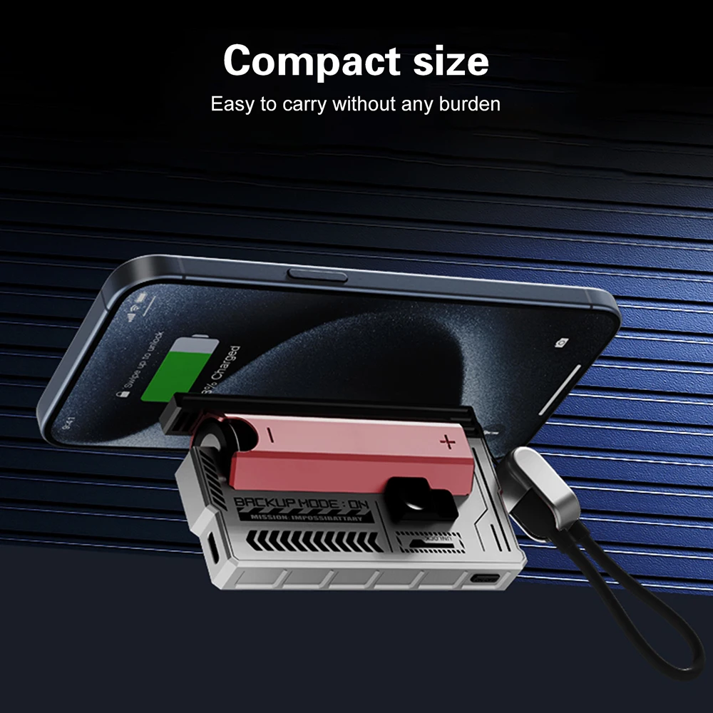 1*21700 파워 뱅크 케이스 DIY 키트 22.5W 고속 충전 1 슬롯 21700 배터리 케이스 하우징 셀 홀더 충전 케이블 포함