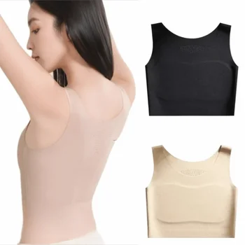 S/M/L/XL/XXL/XXXL/XXXXL Liquid Foundation Underwear Ice Silk Material U Neck Design Ultra-Thin Foundation Liquid Bra 1