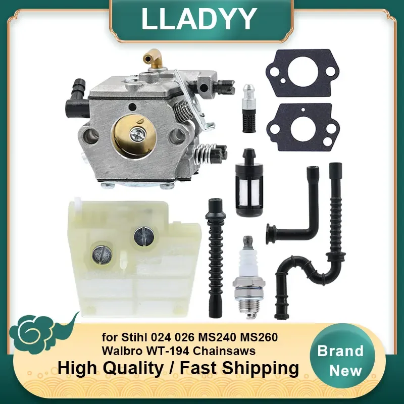 Carburatore Con Filtro Aria Tune Up Kit Per Motoseghe Stihl 024 026 Ms240 Ms260 Walbro Wt-194