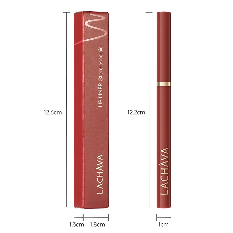 Adult matte lipliner, high pigment lipstick pen, waterproof, durable, easy to apply formula, multi-color options 6