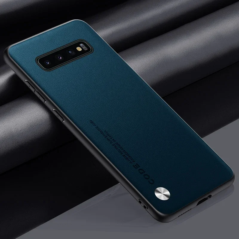 Luxury Matte PU Leather Phone Case - Silicone Protection Cover