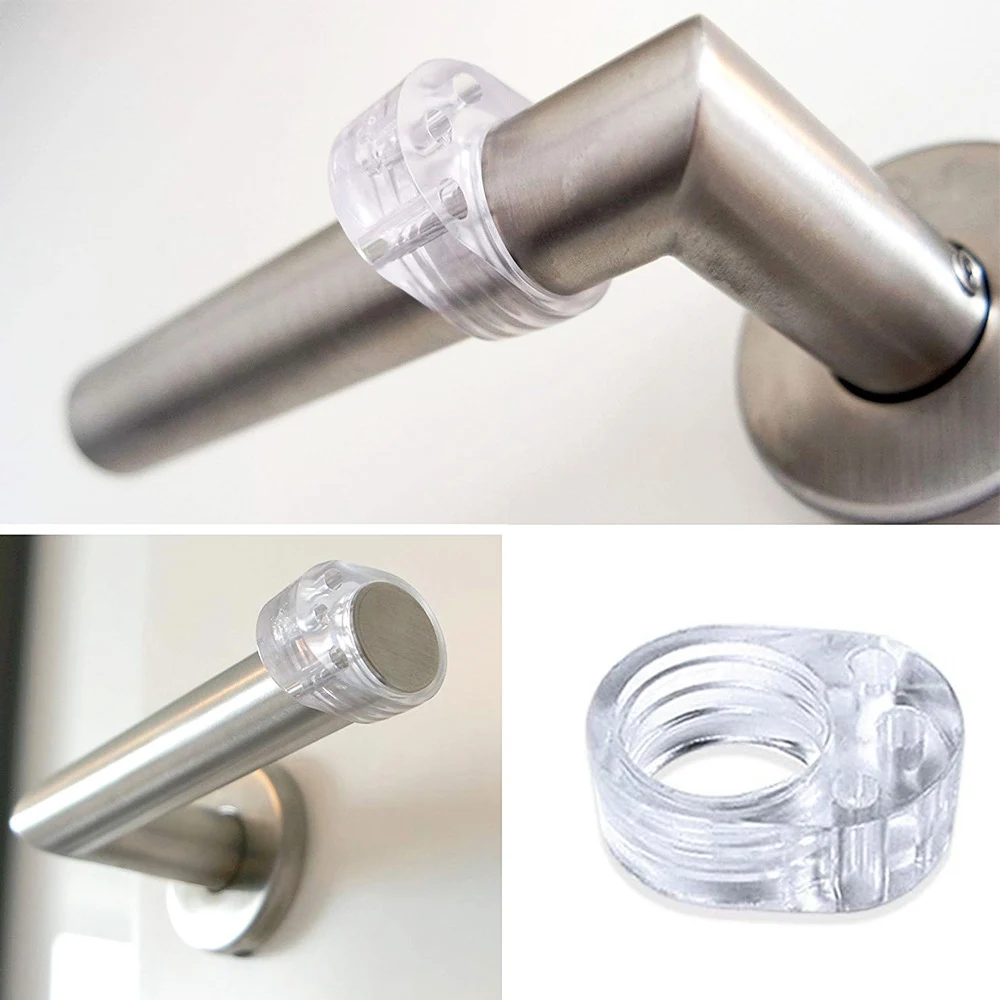 Door Stopper Silicone World Transparent Silica Gel Door Handle er Wall Protection Doorknob Bumper Walls Furniture Protective door stopper silicone door stopper door stopper bumpers