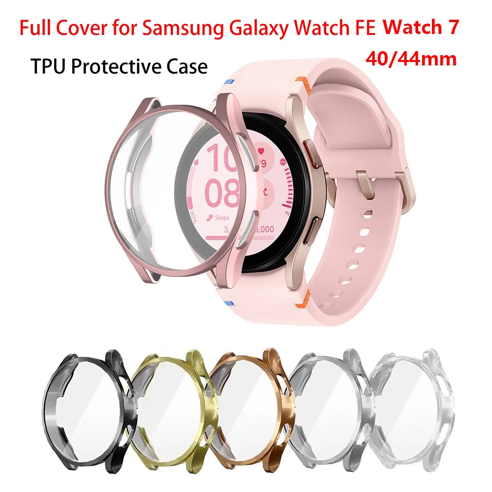 Full Cover Transparent Soft TPU Protective Watch Case