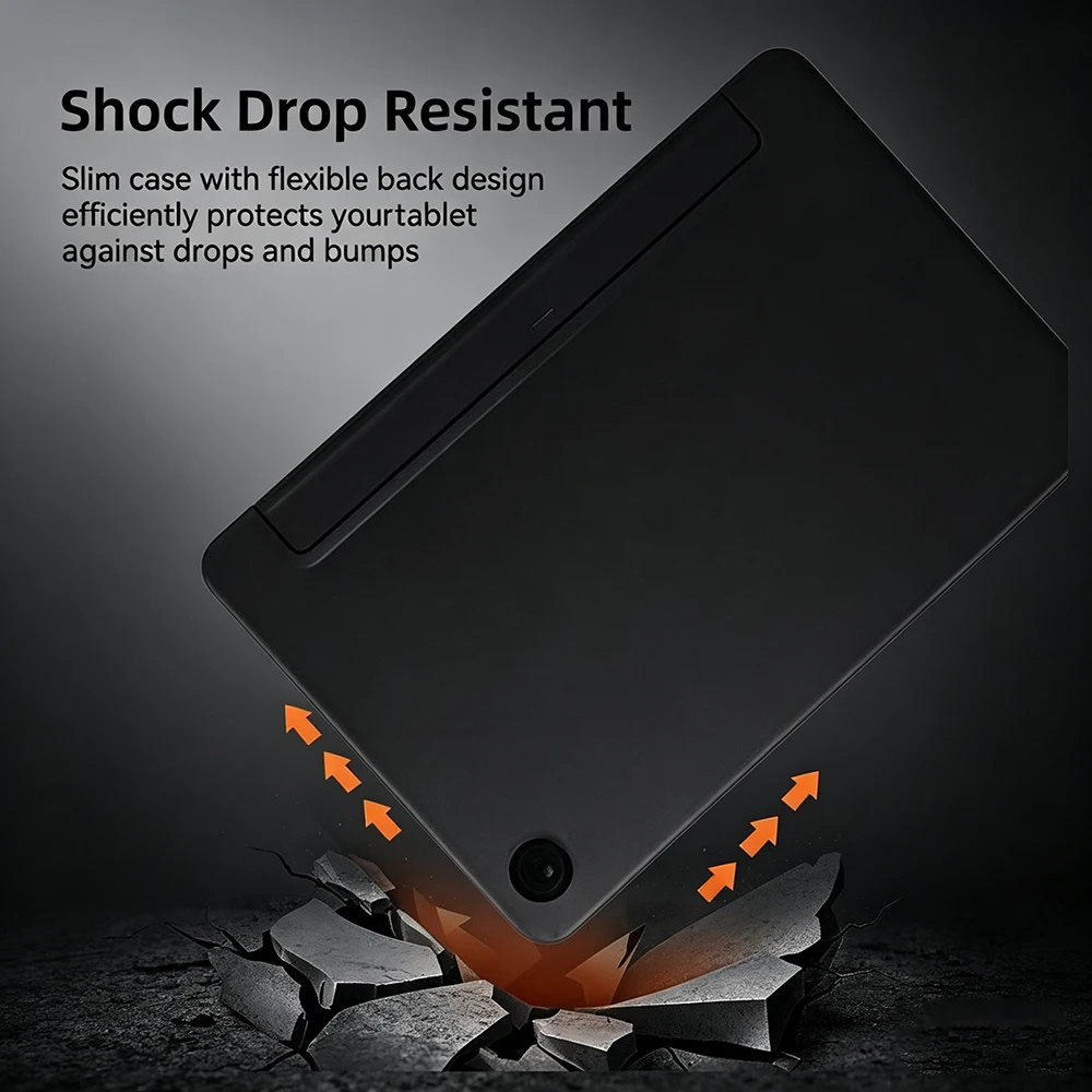 Soft Silicone TPU Tablet Case Stand Flip Smart Cover