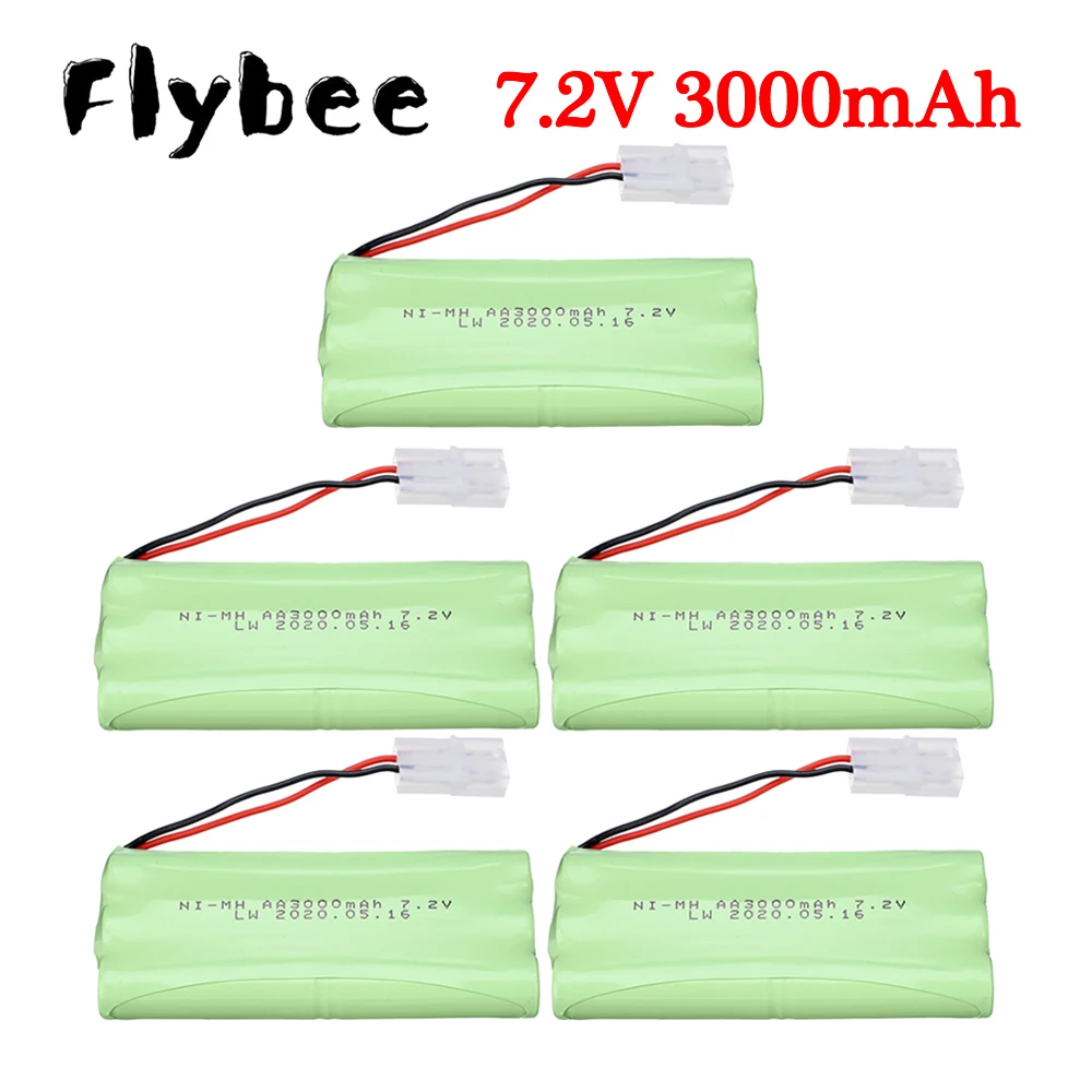 7.2V 3000Mah Nimh Batteria Tamiya Plug Per Rc Toys Serbatoi Per Auto Treni Robot Boat Ni-Mh Aa 700Mah 7.2V Batteria Ricaricabile 1-10 Pz
