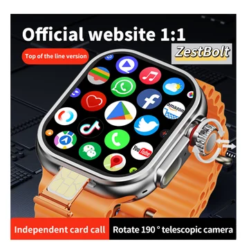 ZestBolt CD12 Smartwatch Android 12.0 5G LTE Sim Card Rotary Camera 2.26-inch Amoled 490*580 HD Screen 2080Mah Smart Watch 1