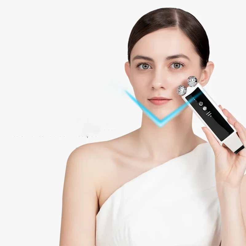KAKUSAN Beauty Instrument Skin Cleaner Facial Ultrasonic Shovel Peeling Mini Scrubber Massager Dual Purpose Device