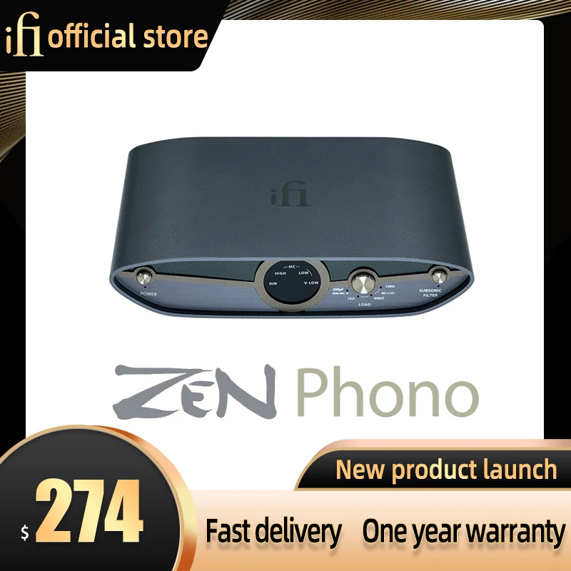 

iFi ZEN Phono 3 Balanced smart MM/MC vinyl phono amplifier Smart low frequency filter vinyl phono stage