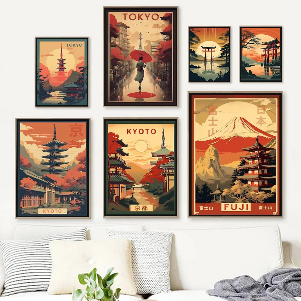 Stampa d'Arte da Parete del Monte Fuji – Decorazione Paesaggistica Giapponese