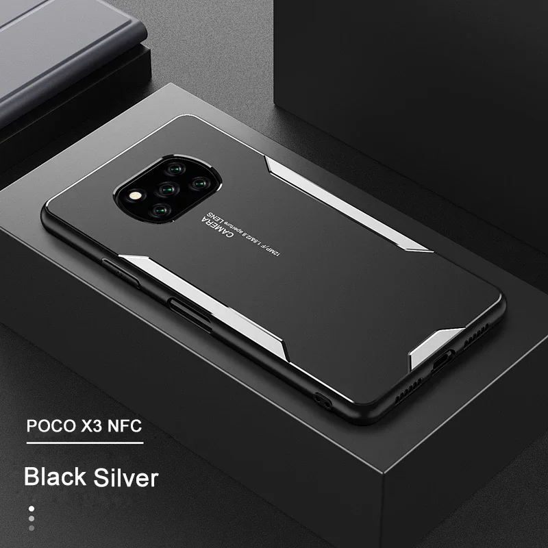 LeYi Cover for Xiaomi Poco X3 Pro/Poco X3 NFC with Tempered Glass, Armour Metal