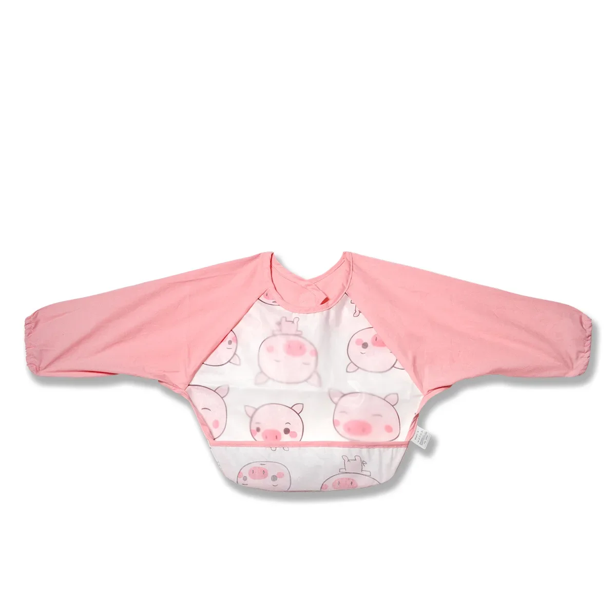 Baby Kids Toddler Long Sleeve Scarf Waterproof Art Smock Feeding Bib Apron Pocket Infant Boys Girls Burp Cloth Banana Bibs