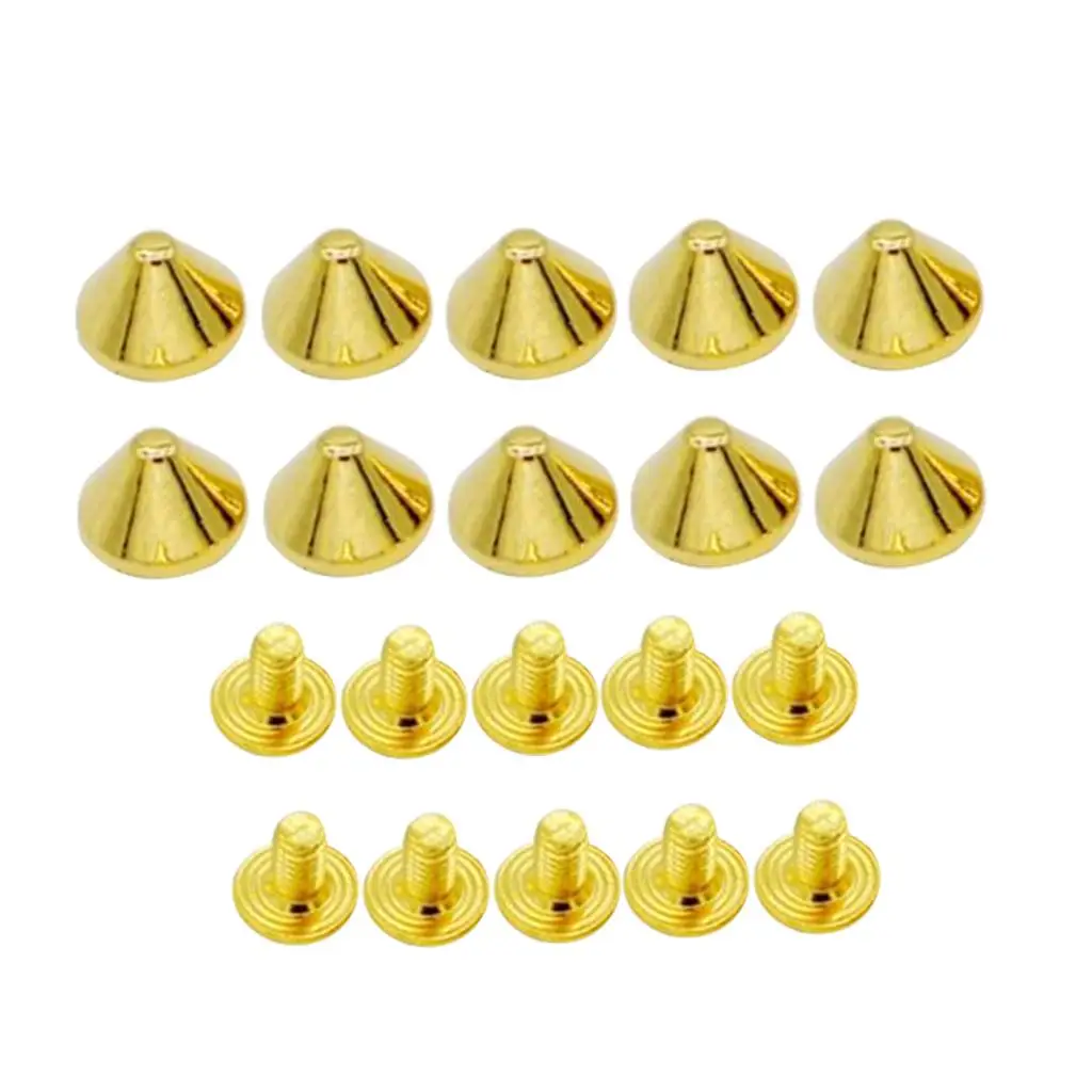 10x Quick Rivets Tapered Rivets Cone Studs for Bags Jeans Clothing Accessory