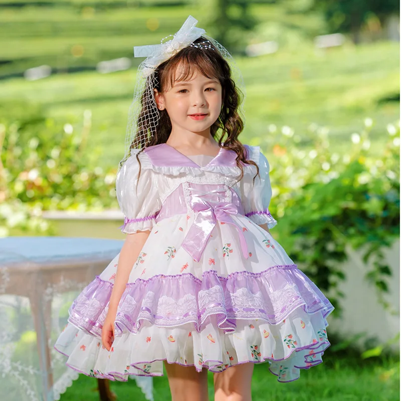 

Dress Girls Baby Cute Lolita Style Birthday Party Dress Bridesmaid Wedding Dresses Princess Vestidos Summer Costume for Girls