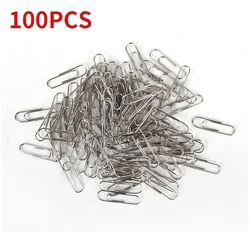 Premium Metal Silver Paper Clips for Office and School Supplies (100PCS)