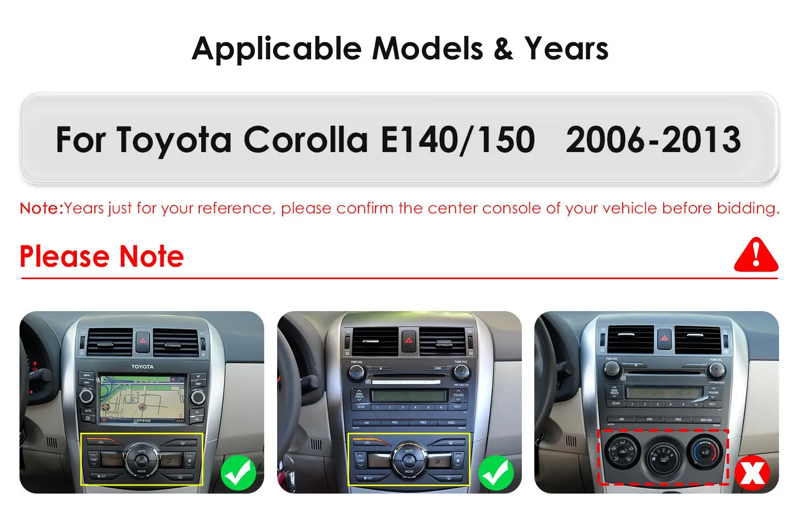 Hizpo 9,7 "Vertikale Bildschirm Android 13 Auto radio Für Toyota Corolla E140 E150 2006-2013 für Tesla Stil multimedia GPS 4G BT 7862 – Detail 3