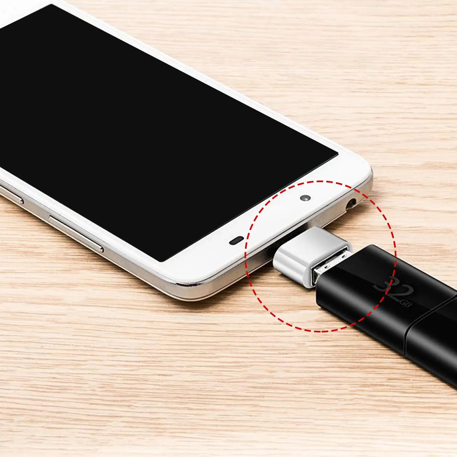 USB To Type C OTG Adapter USB-C Male To Micro Type-c Female Converter for Macbook S20 USBC