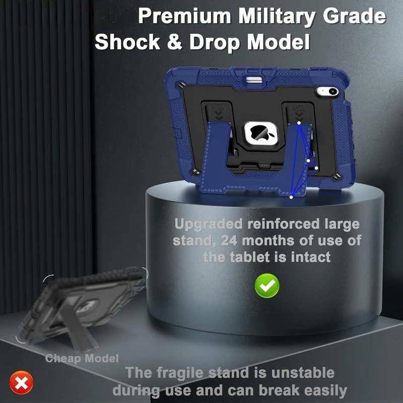Rugged Shockproof Kids-Friendly Tablet Protective Cover