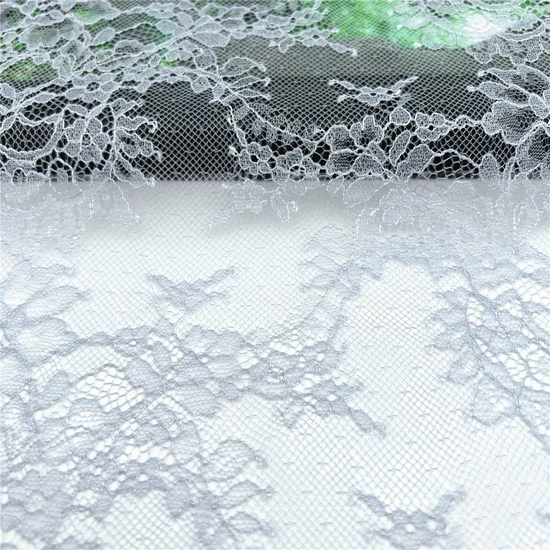 3M/lot Width 26cm Light Grey Pink Non-Elastic EyelashLace Trim For Skirt Sewing Accessory Craft DIY Apparel Fabric Lace Lingerie 2