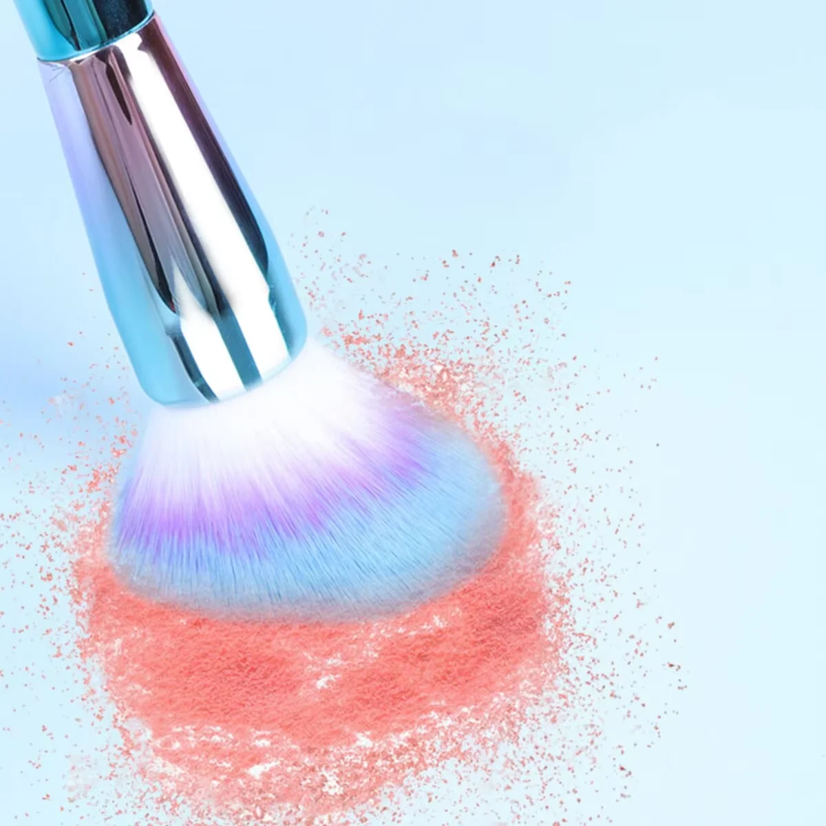 9PCS Color Gradient Makeup Brush Set Soft Bristle Makeup Tools for Women Include Brushes for Blending Eyeshadow Foundation Blush