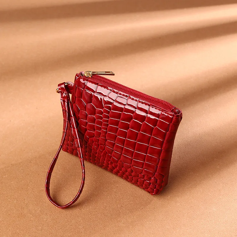 Mini Women's Purse Coin Holder Wallet Money Bags Leather Coin Key Card Wallet Zipper Change Case Purses Holder Small Pouch 1PCS