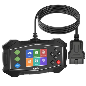 Strumenti diagnostici OBD2 per auto Codice di guasto Clear Auto OBD II Tester batteria Lettore di codici Controlla il sistema motore Leggi informazioni sul veicolo