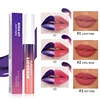 ​Lip Stain Tear-Off Natural Matte Waterproof Tattoo Dyed Transfer Resistant Lip Tint Gloss Peel Off Purple Liquid LipstickMakeup 2