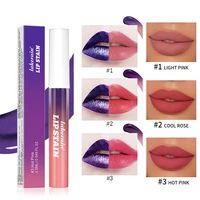 ​Lip Stain Tear-Off Natural Matte Waterproof Tattoo Dyed Transfer Resistant Lip Tint Gloss Peel Off Purple Liquid LipstickMakeup 2
