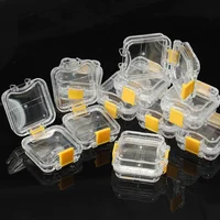 Lot de 10/50 sacs de rangement pour petites couronnes dentaires avec film transparent souple à l'intérieur – Matériel de stockage pour prothèses dentaires en plastique – Outil pour dents 2