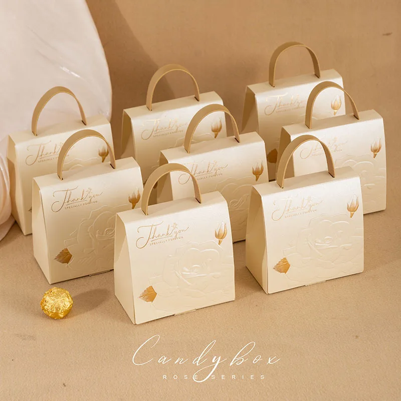 Sparkling Gold and Silver Mini Gift Box Bags – Creative Paper Packaging for Wedding Fav... - SKU MFB01448 - UGI Packaging
