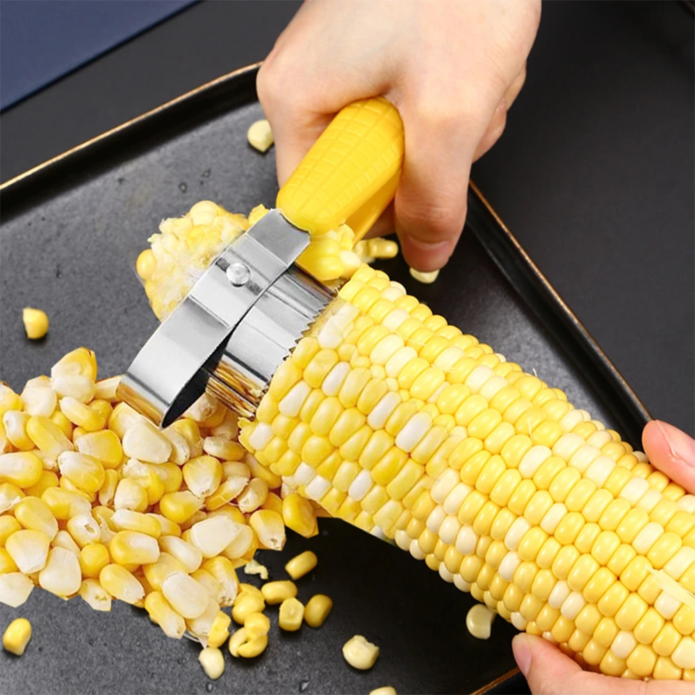 Stainless Steel Corn Cutter Peeler Stripper Corn Thresher Tool Slicer