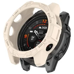 Enhanced TPU Soft Silicone Protective Watch Case and Strap Cover - Epix Pro 42MM (Starlight Color)