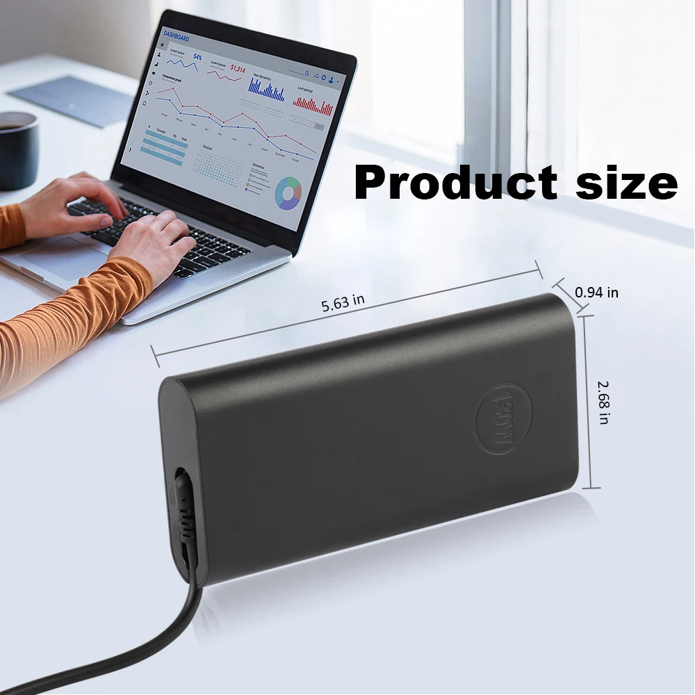 USB C타입 노트북 충전기, DELL XPS 15, 17 9520, 9575 9500 9700, DELL Precision 5530, 2in 1, 5550 5560, 5570, 5750 3560, 20V,