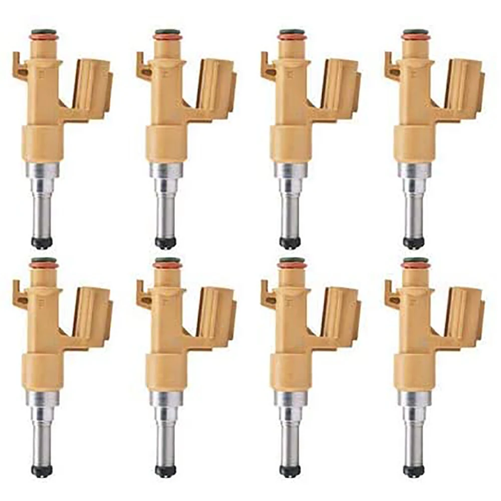 

8Pcs Fuel Injectors for Toyota Sequoia/Tundra Land Cruiser for Lexus LX570/GX460 2008-2010 23250-39165 23209-38040