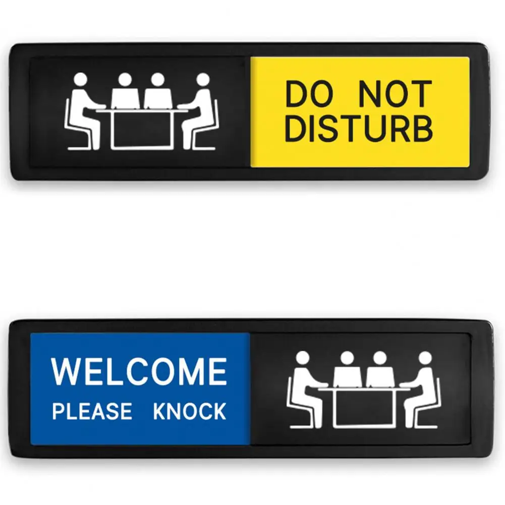 

Scratch-resistant Door Plate Door Plate Scratch-resistant Magnetic Door Signs for Privacy Conference Rooms Meetings English Text